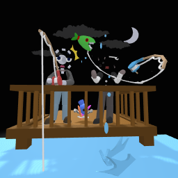 fishing late at night