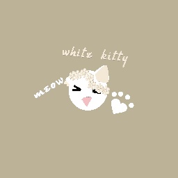 white kitty