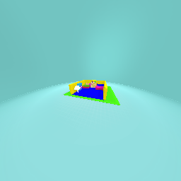 A room with me and my sister's bed