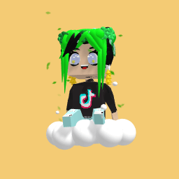 Floating Tik Tok gal