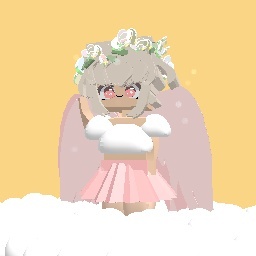 Cute Pastel Pink Cloud Girl