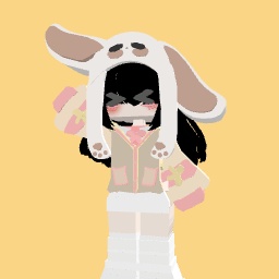 Cute cottage bunny black hair 😁So Pretty🔥