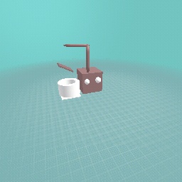 Chocolate machine (the brown thing falling is chocolate)