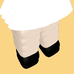 White Skirt/w white skintone legs