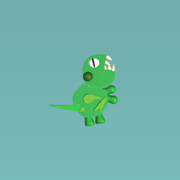 Green and fat dino