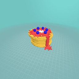 Pancake with blue berrys