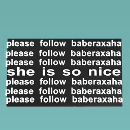 pls follow baberaxaha