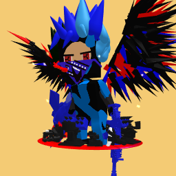 Cool red and blue boy