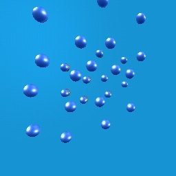 Free Blue Bubbles Wallpaper