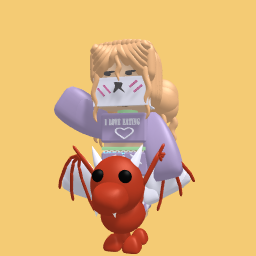 if i cuold play roblox this is how i will look like and this is gonna be my adopt me pet