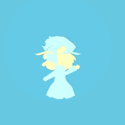 Half blue and half yellow