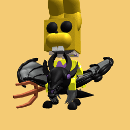 Spring Bonnie RIding a shadow dragon