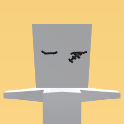 one eye closed one eye with a button stitched