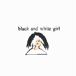 blak and white girl