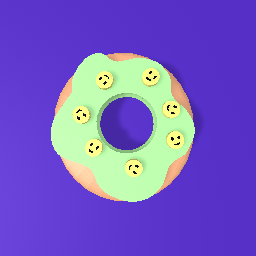 Donut with smile sprinkles