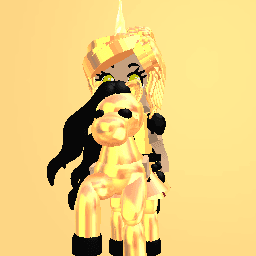 Gold unicorn queen
