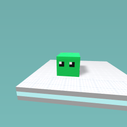 Jelly green cube