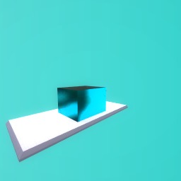 Metalic blue rectangle