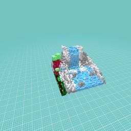 Waterfall over a cliff