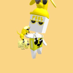 Banana puppy merch!!! (Dog companion 30 because it was IMPOSSIBLE to make:)