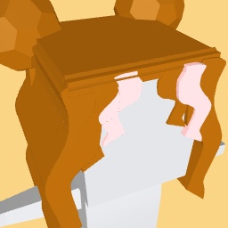 Brown with pale pink streaks