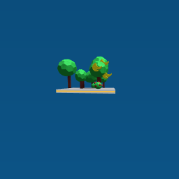 The lonely tree and bush