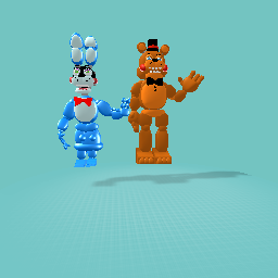 Toy freddy and toy bonnie