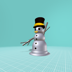 Metal snowman model