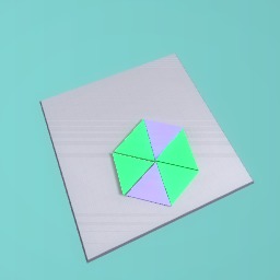 hexagon with triagles