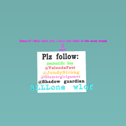 plz follow these people!