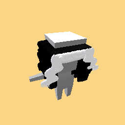 Black and white hair