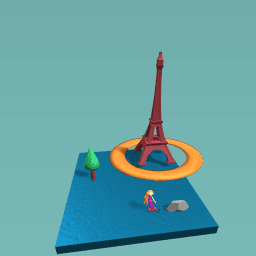 Eiffel tower drowned