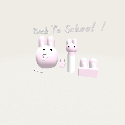 Back To School Pink Rabbit Theme