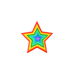 Rainbow star