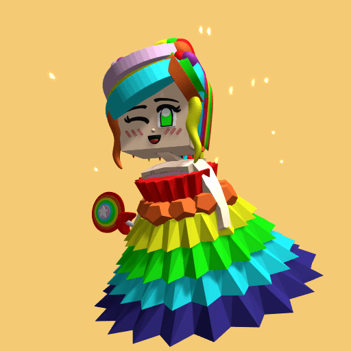 Rainbow girl