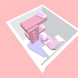 Pink bedroom!