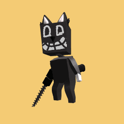 Cartoon cat chainsaw claw rare