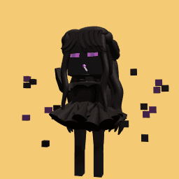 a endergirl from mincraft