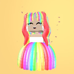 Rainbow shinny girl