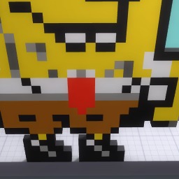 Spongebob in pixel form