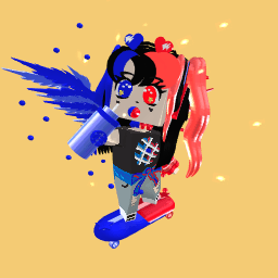 BLUE AND RED GIRL 200 LIKE FREE .