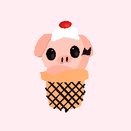Ice cream piglet