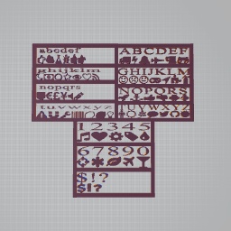 The weird font, translator.