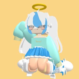 Cute Blue angel girl