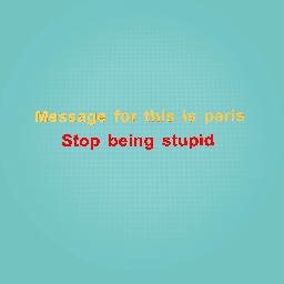 Message for this is paris