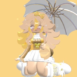 The sad girl in the snow