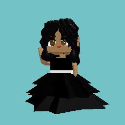 Me in my favorite color and in a prom dress :3