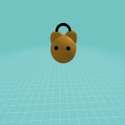 Bear toy with a ring that makes it not float