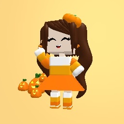 Candycorn pumpkin outfit