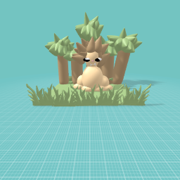 Lion in the jungle